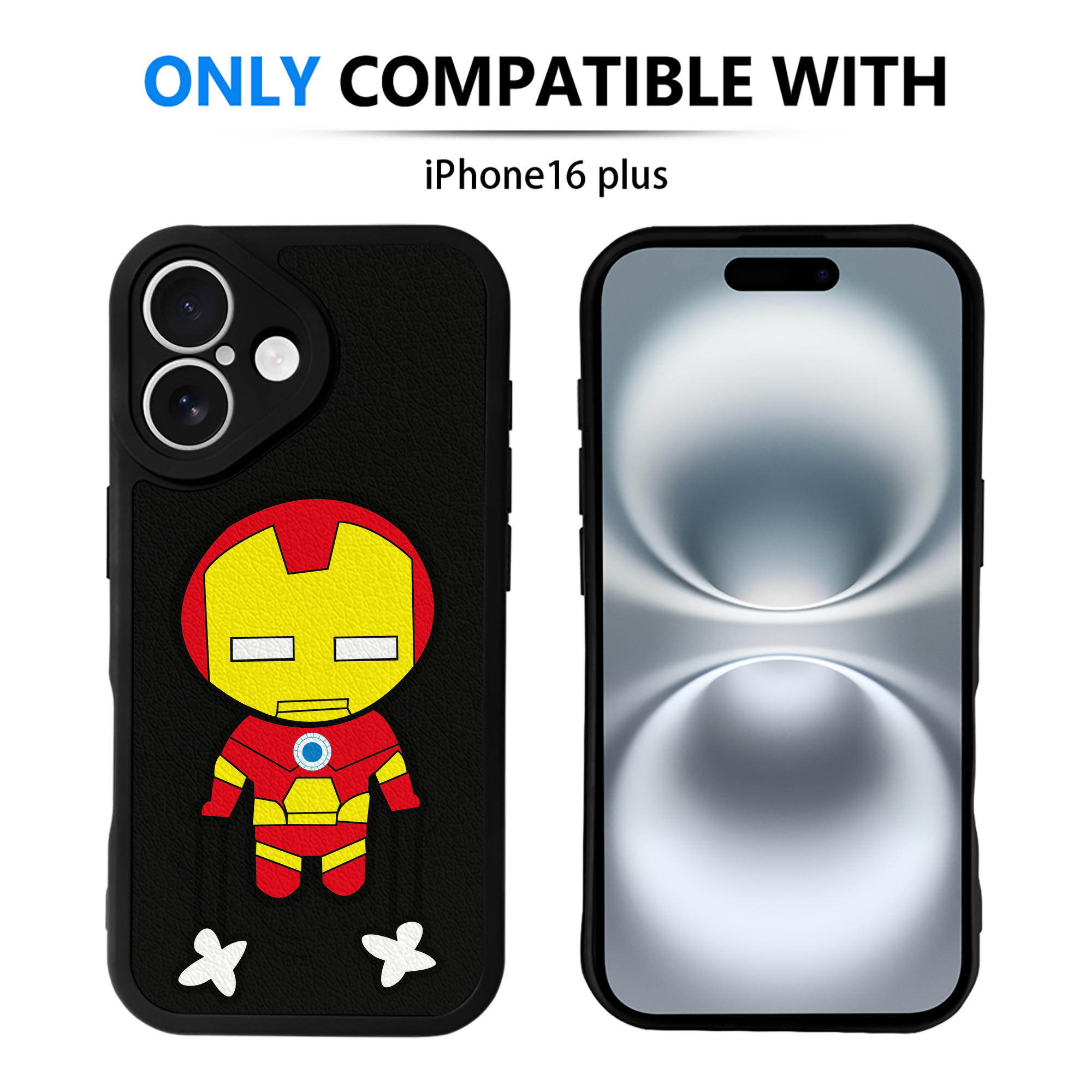 （画像用） アベンジャーズ The Avengers 【iPhone 16シリーズ対応】シリコンスマホケース（レザー調） 材質：シリコン